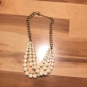 Cream Bead Necklace